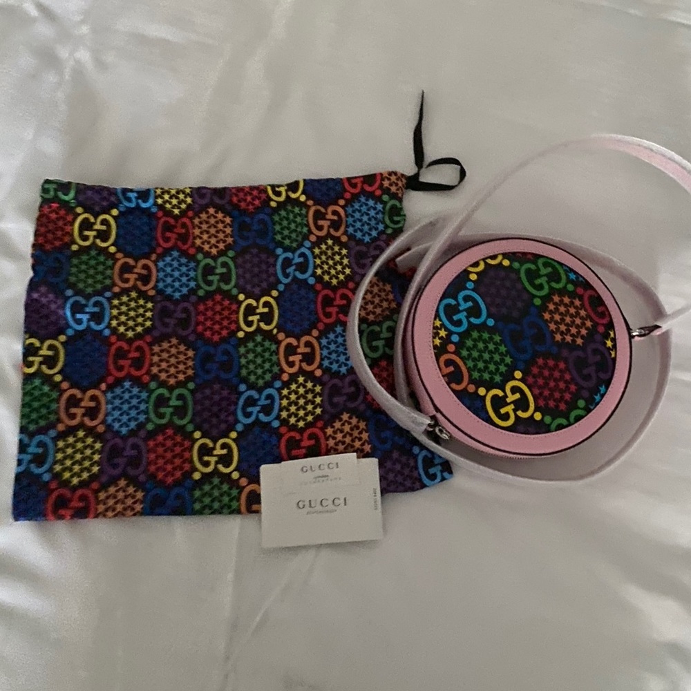 GUCCI GG Psychedelic Round Shoulder Bag